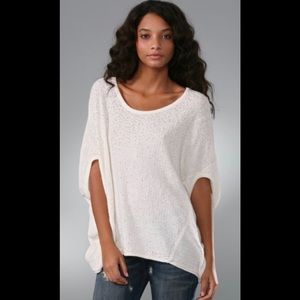 Free People Sequin Batwing Shortsleeve Sweater Sm